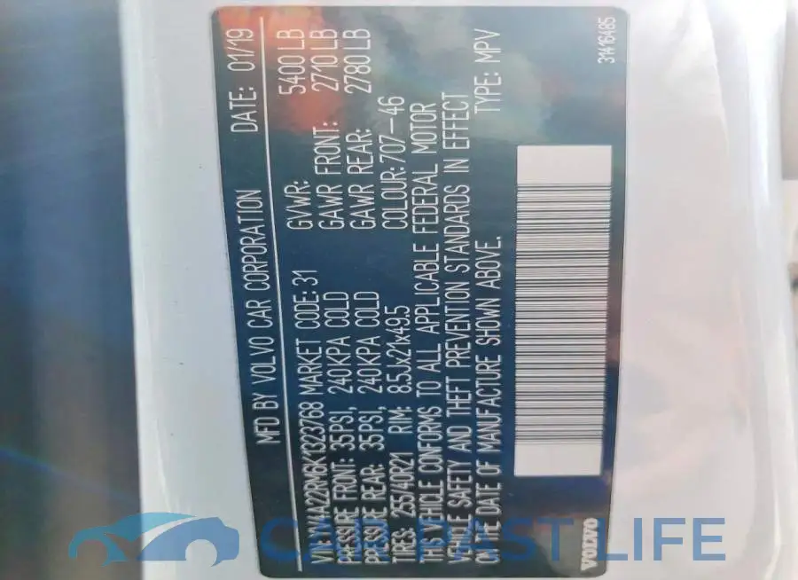 YV4A22RM6K1323768# 12
