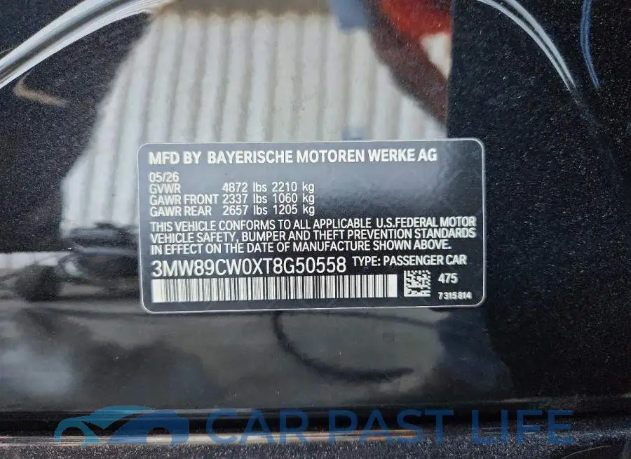 3MW89CW0XT8G50558# 13