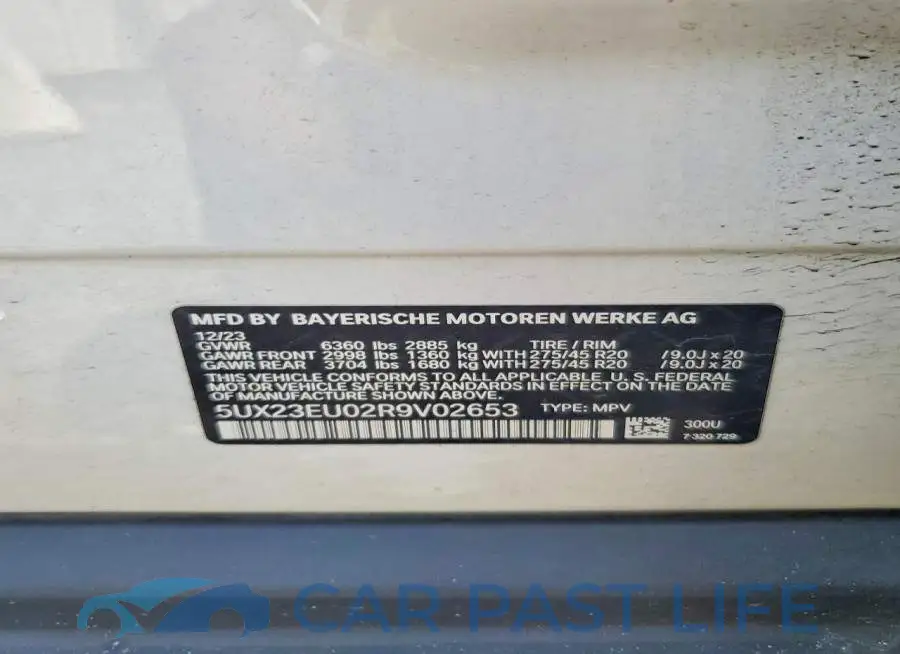5UX23EU02R9V02653# 13