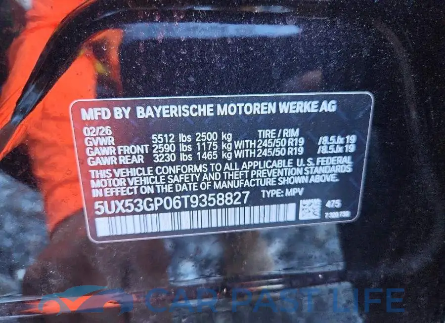 5UX53GP06T9358827# 14