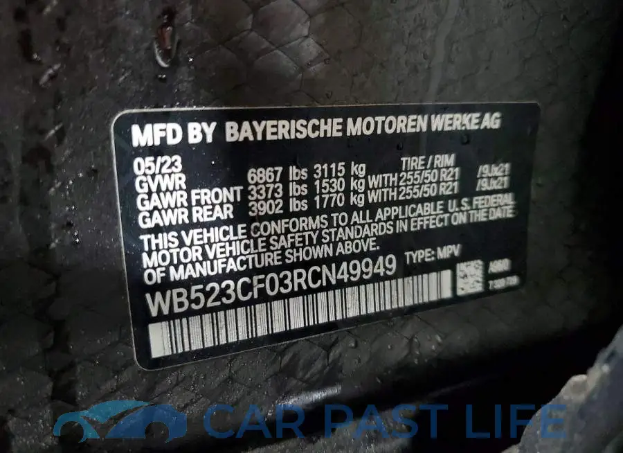 WB523CF03RCN49949# 12
