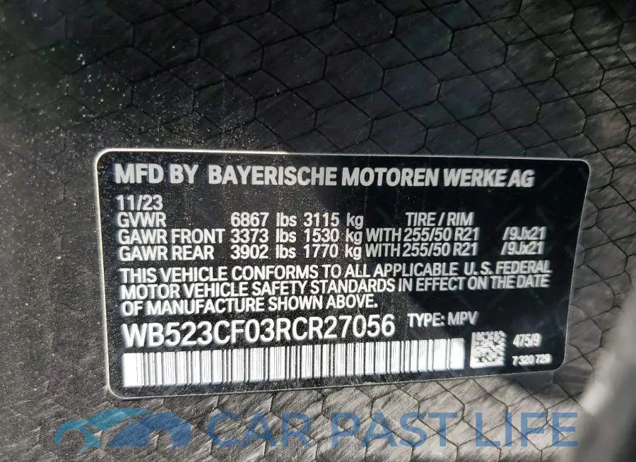 WB523CF03RCR27056# 14