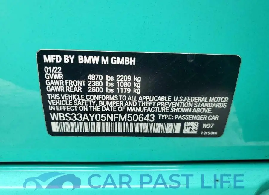 WBS33AY05NFM50643# 12