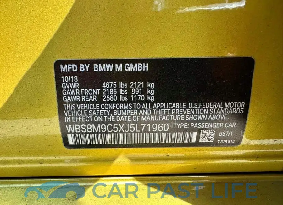 WBS8M9C5XJ5L71960# 10