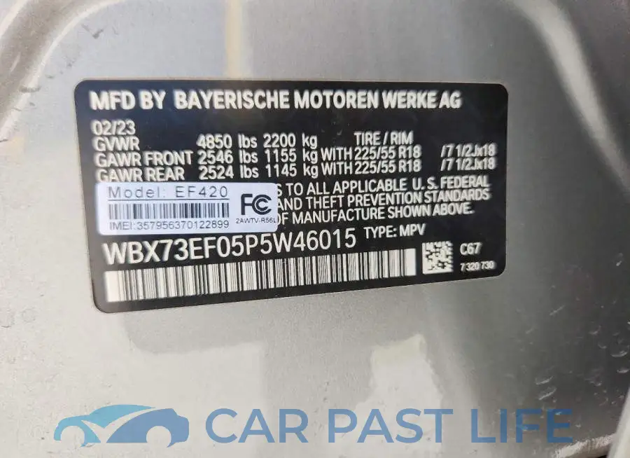 WBX73EF05P5W46015# 14