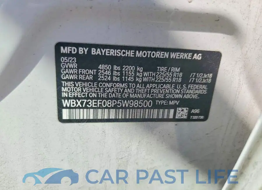 WBX73EF08P5W98500# 13