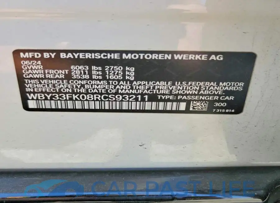 WBY33FK08RCS93211# 13