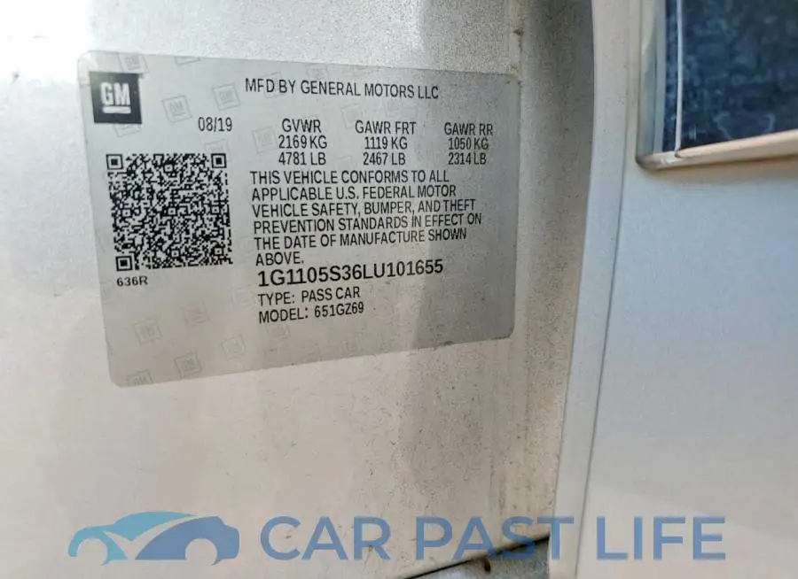 1G1105S36LU101655# 12