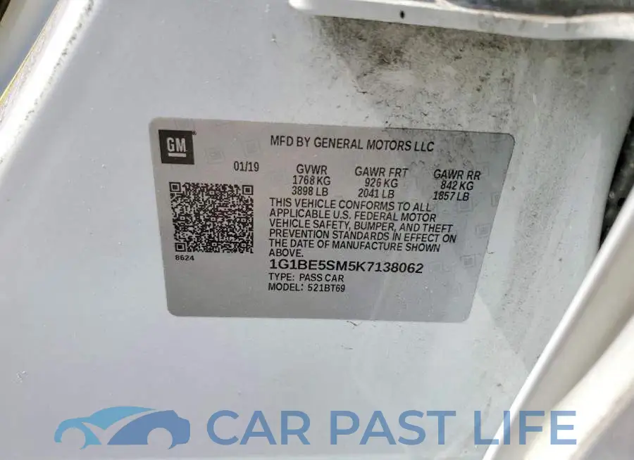1G1BE5SM5K7138062# 12