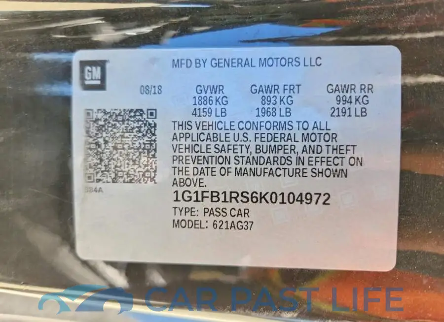 1G1FB1RS6K0104972# 13