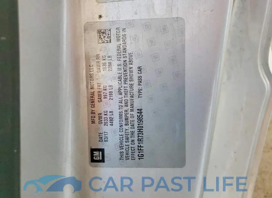 1G1FF1R73H0198544# 12