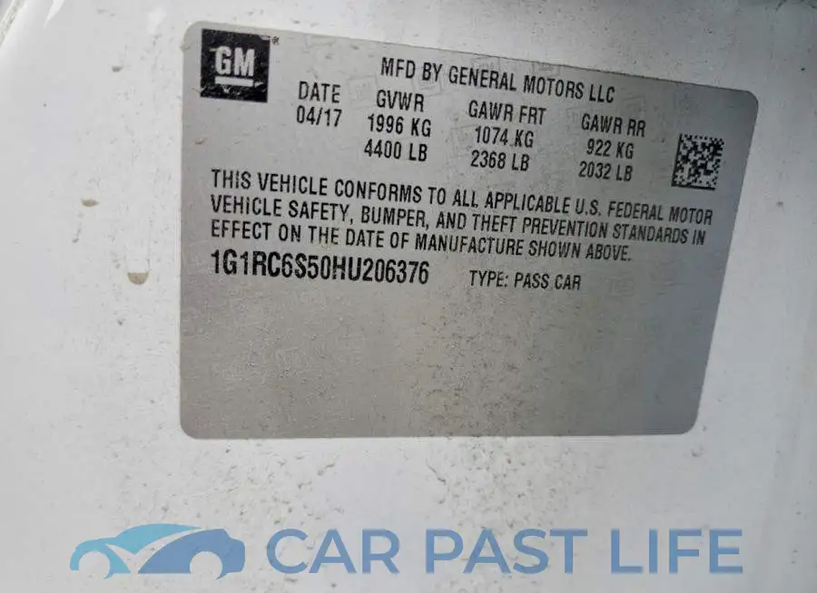 1G1RC6S50HU206376# 12