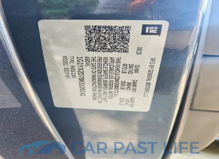 1G1YX2D78K5109242# 12