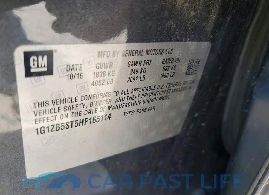 1G1ZB5ST5HF165114# 12