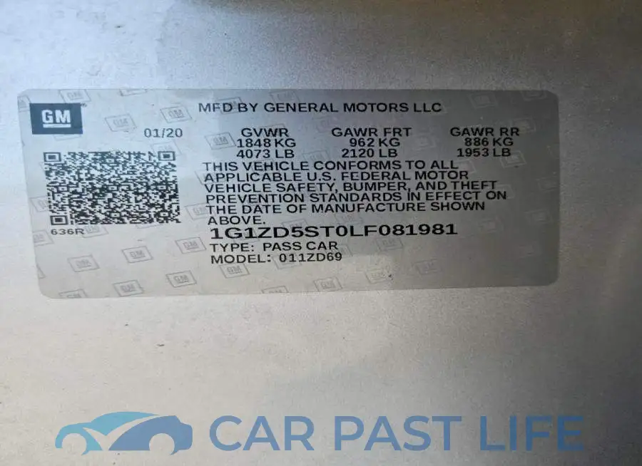 1G1ZD5ST0LF081981# 12
