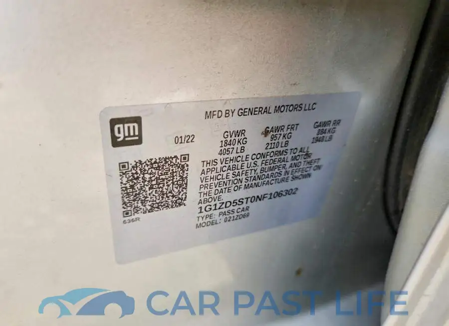 1G1ZD5ST0NF106302# 12