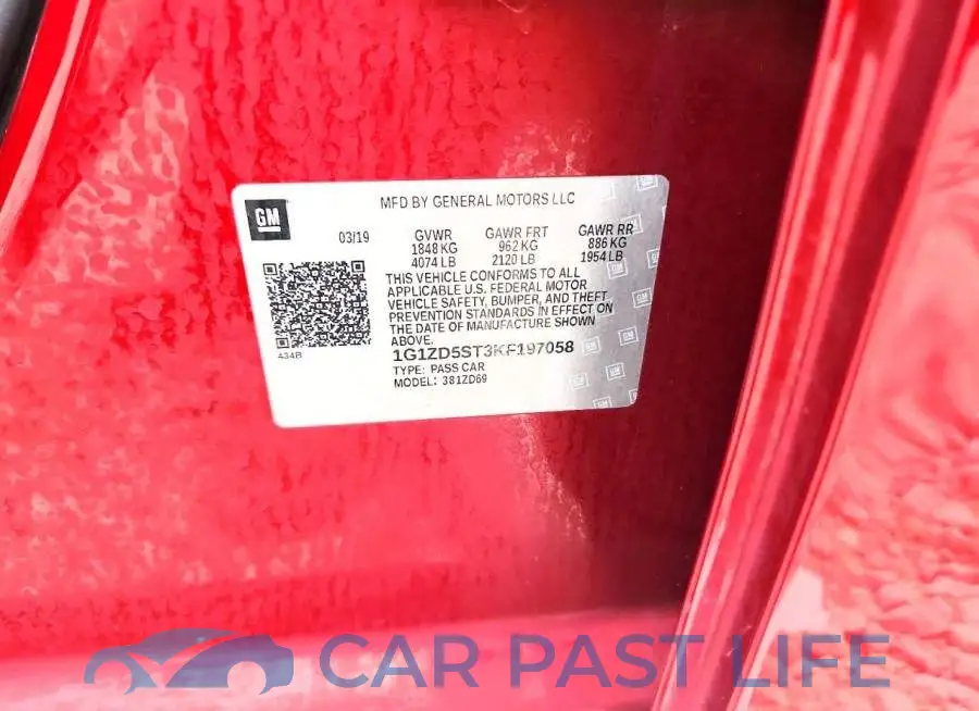 1G1ZD5ST3KF197058# 13
