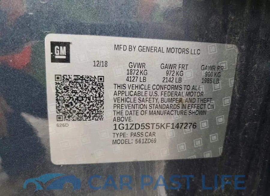 1G1ZD5ST5KF147276# 12