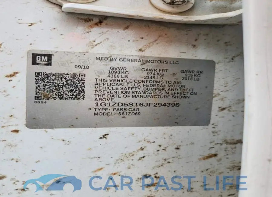 1G1ZD5ST6JF294396# 12