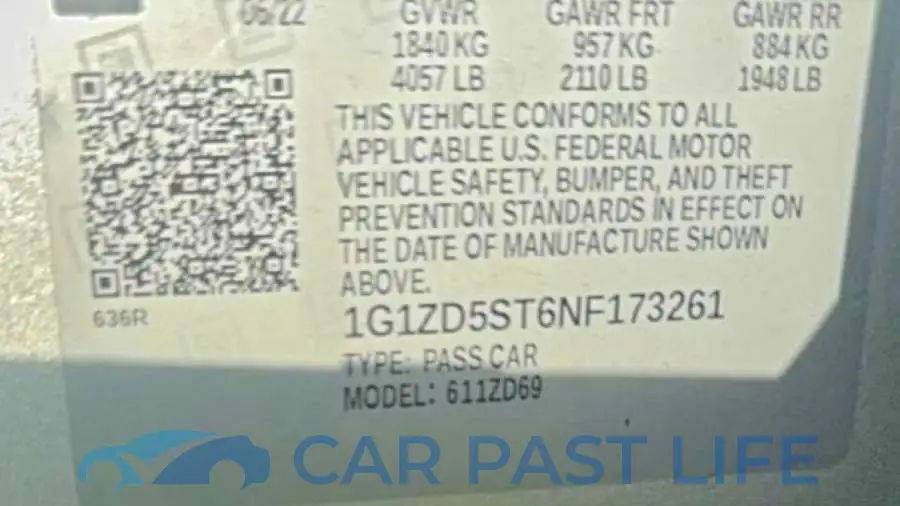 1G1ZD5ST6NF173261# 12