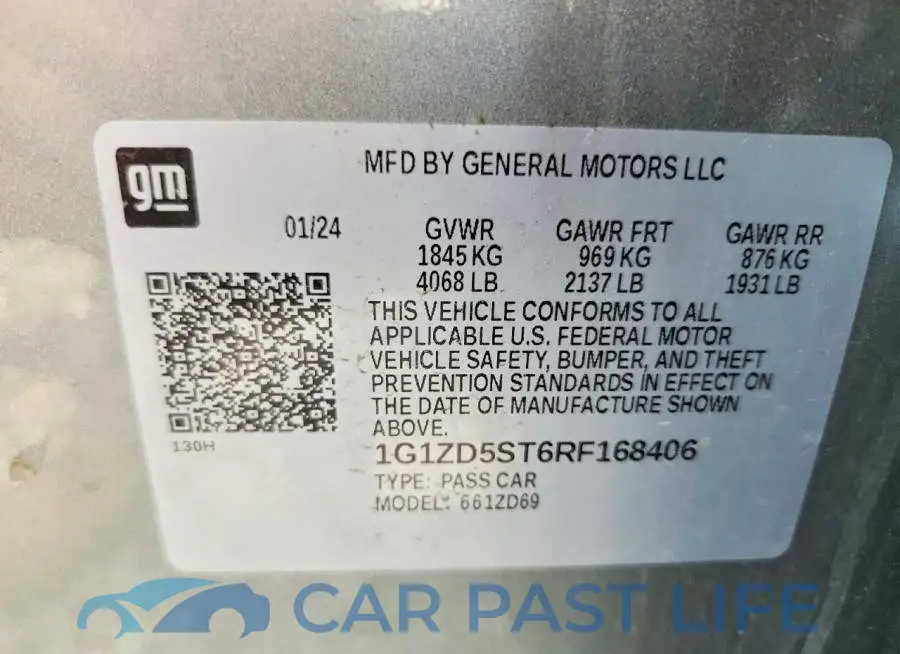 1G1ZD5ST6RF168406# 13