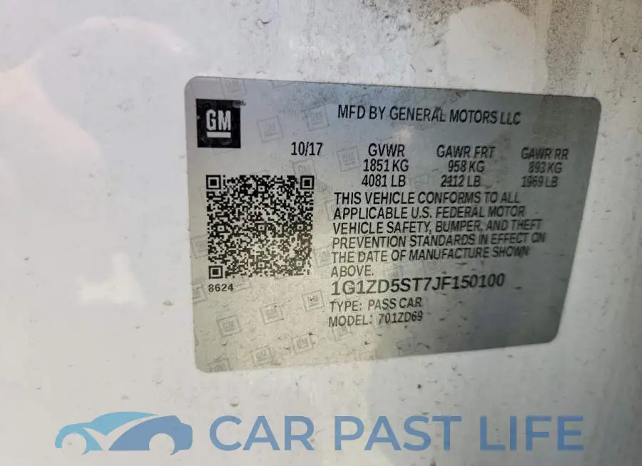 1G1ZD5ST7JF150100# 12