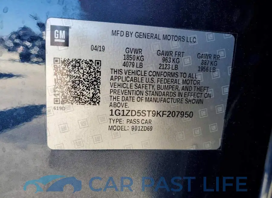 1G1ZD5ST9KF207950# 13