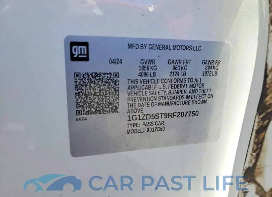 1G1ZD5ST9RF207750# 12