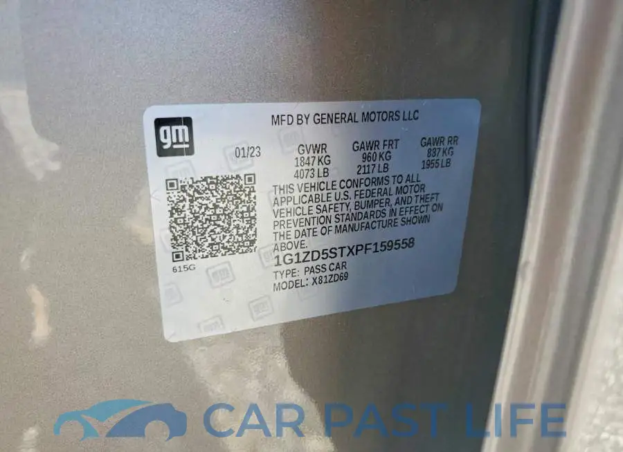 1G1ZD5STXPF159558# 12