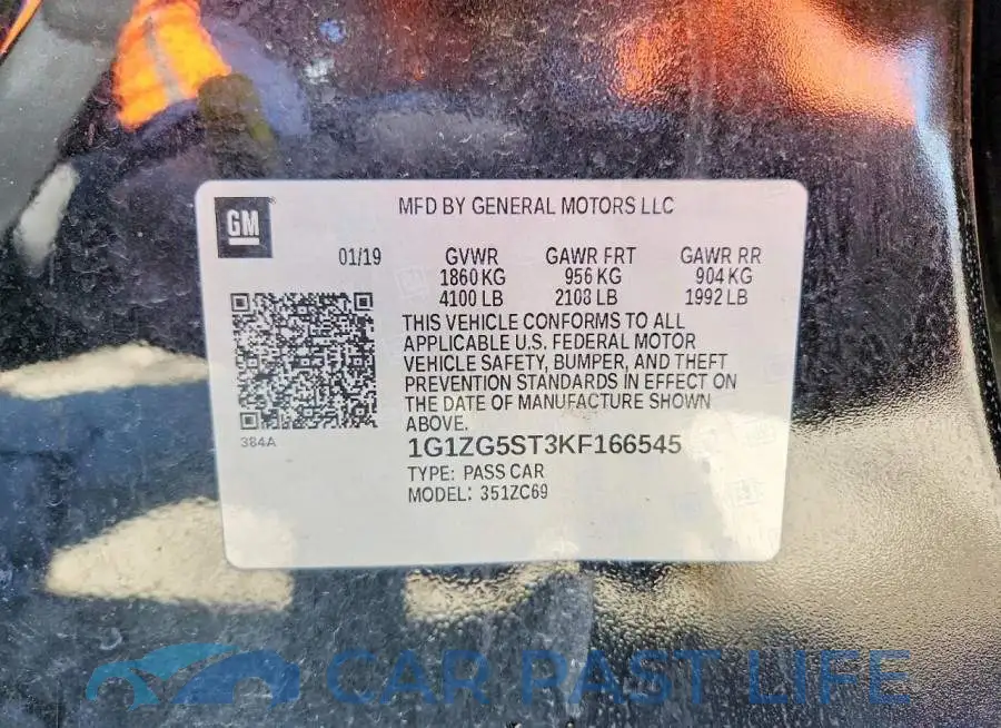 1G1ZG5ST3KF166545# 12