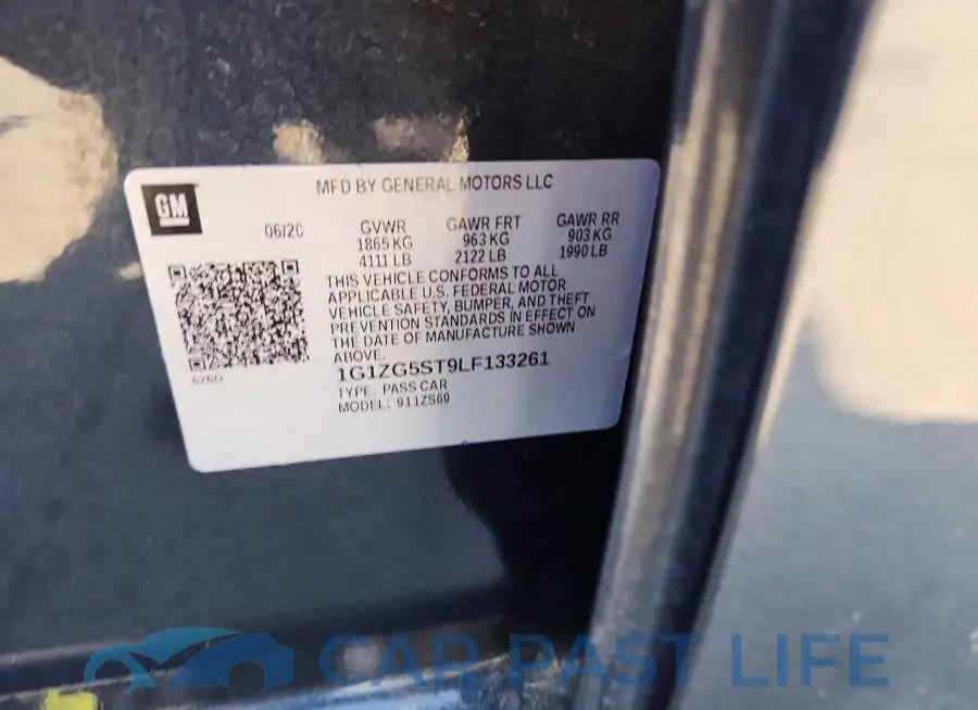 1G1ZG5ST9LF133261# 12