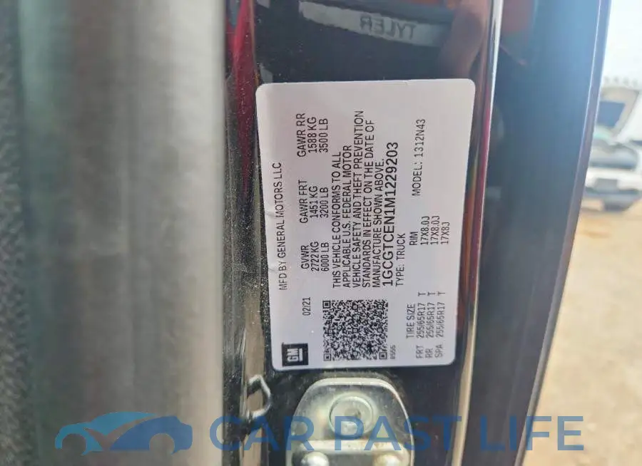 1GCGTCEN1M1229203# 12