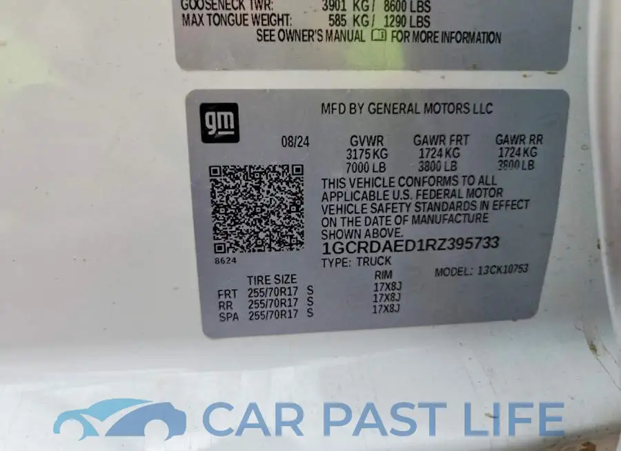 1GCRDAED1RZ395733# 12