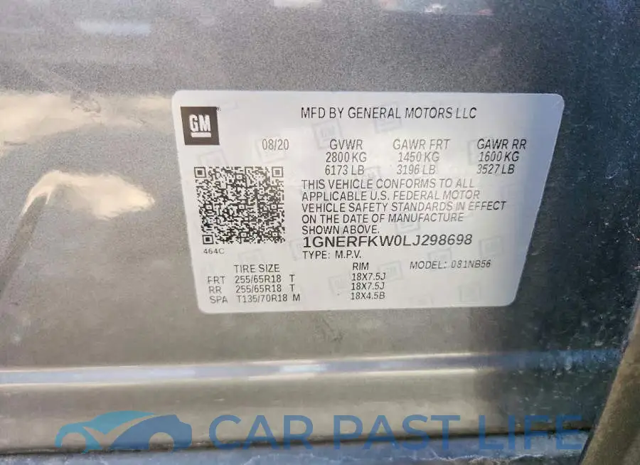 1GNERFKW0LJ298698# 13