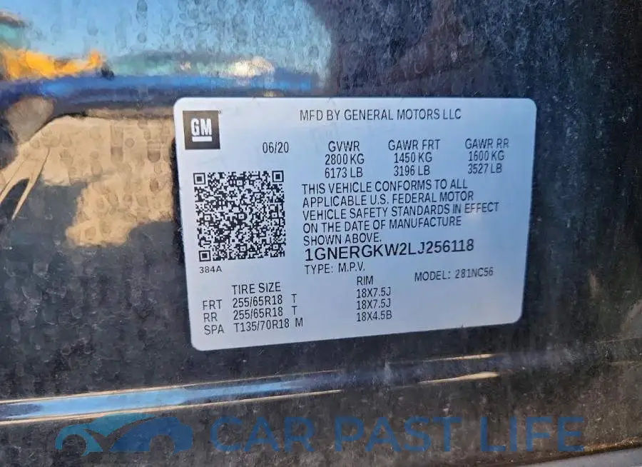 1GNERGKW2LJ256118# 13