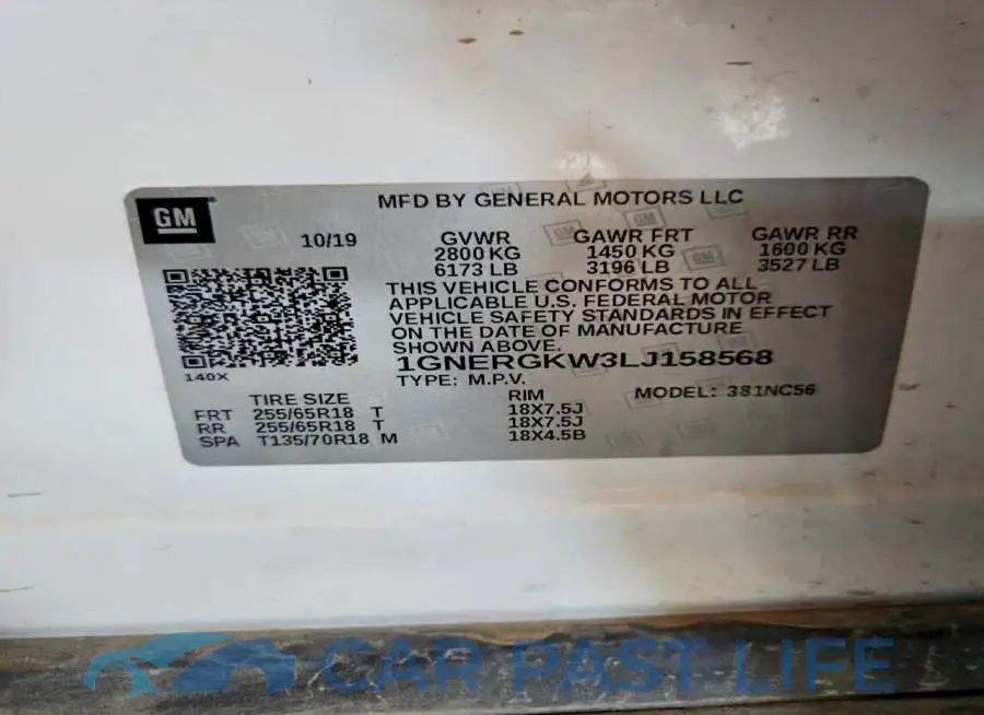 1GNERGKW3LJ158568# 14