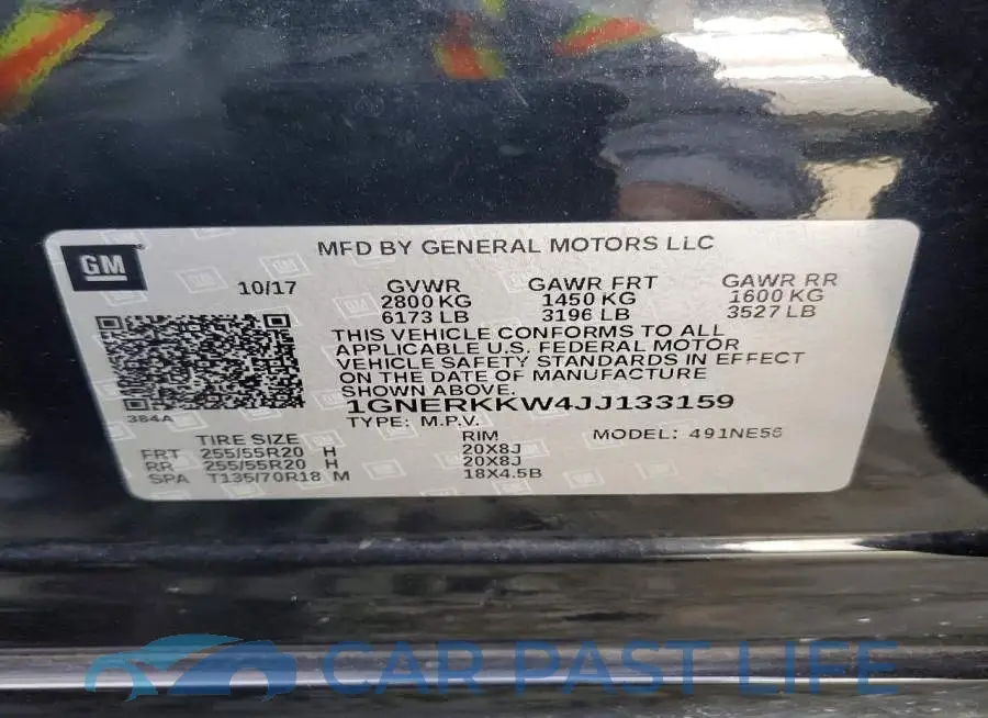 1GNERKKW4JJ133159# 14