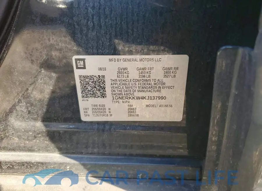 1GNERKKW4KJ137990# 13