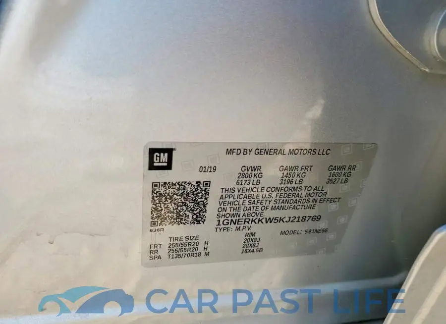 1GNERKKW5KJ218769# 13