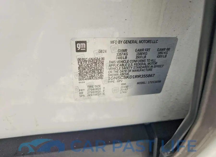 1GNSCSKD1RR355867# 13