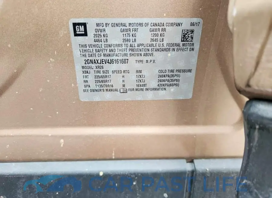 2GNAXJEV4J6161607# 12
