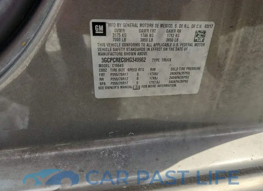 3GCPCREC8HG349962# 12