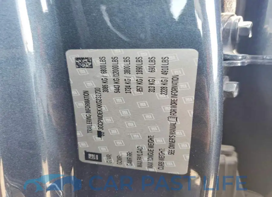 3GCPWDEKXKG231730# 12