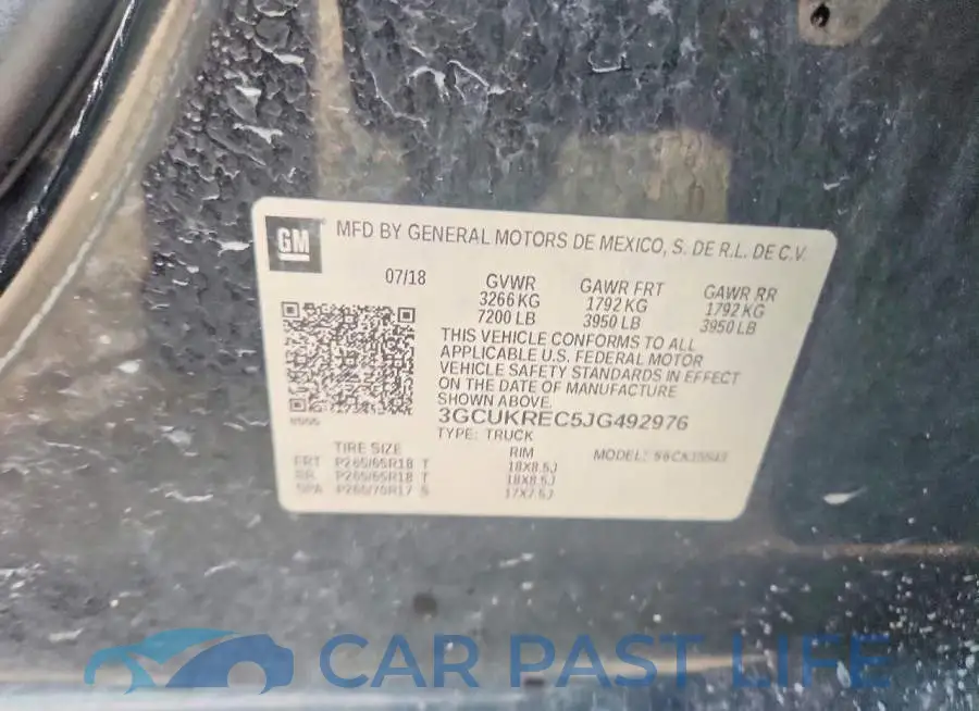 3GCUKREC5JG492976# 12