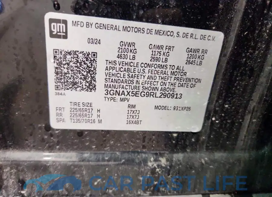 3GNAX5EG9RL290913# 13
