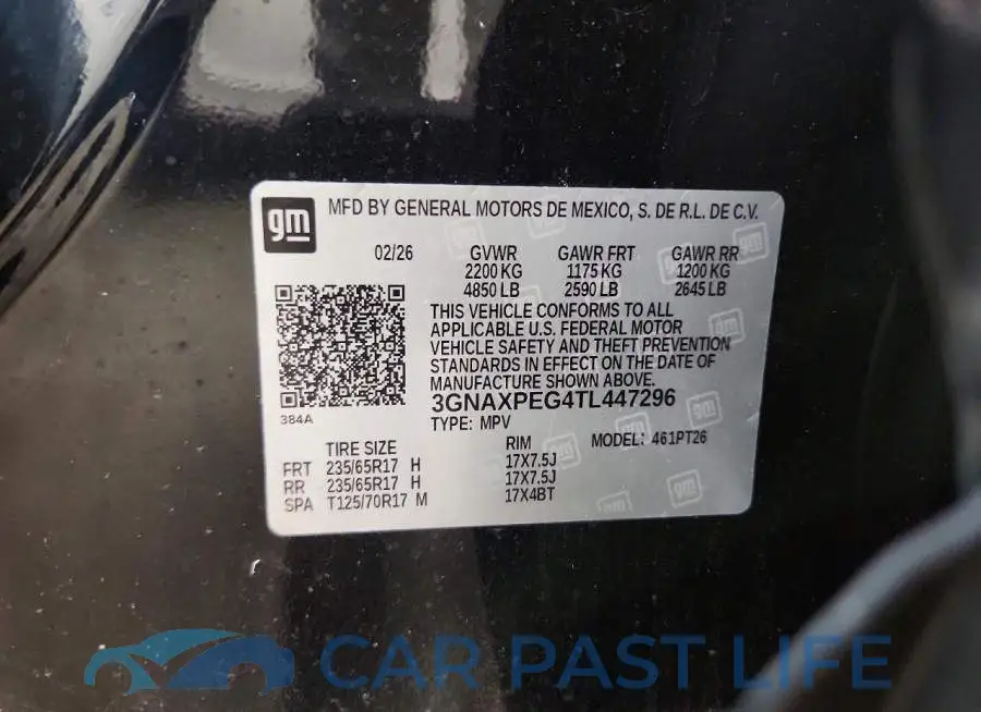 3GNAXPEG4TL447296# 12