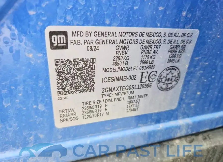 3GNAXTEG0SL128596# 14