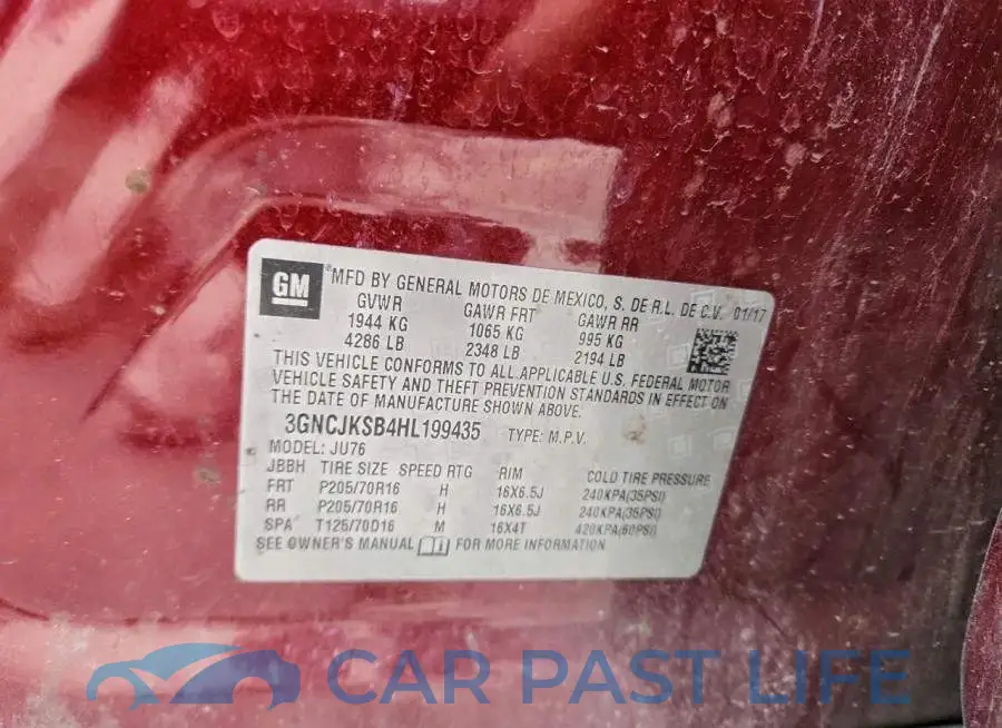 3GNCJKSB4HL199435# 13