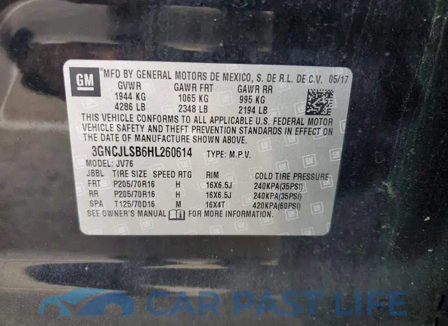 3GNCJLSB6HL260614# 13