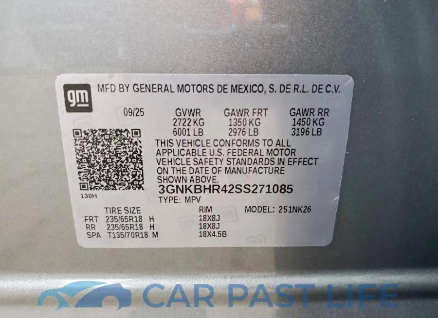 3GNKBHR42SS271085# 14